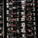 wine bottle on shelf lot